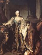 Louis Tocque Portrait of Empress Elizabeth Petrovna oil painting on canvas